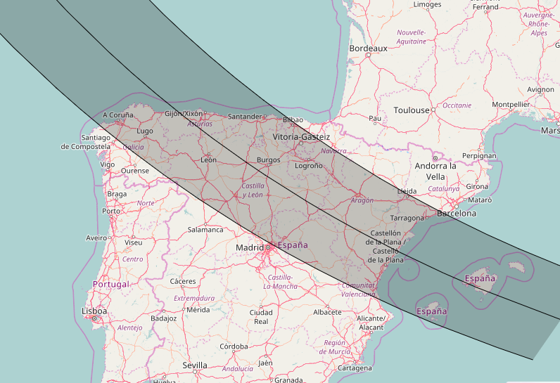 Total Solar Eclipse Where in Spain